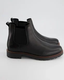 A7619-10 Chelsea Boots in Schwarz