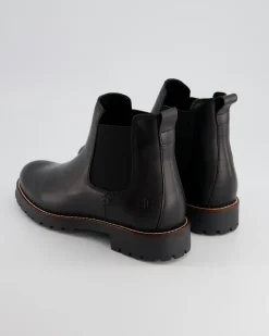 A7619-10 Chelsea Boots in Schwarz