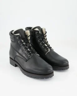 A7638-26 Schnürstiefel in Schwarz