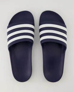 Adilette Aqua Pantoletten in Blau