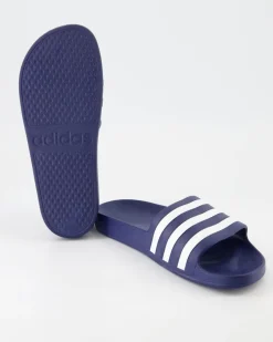 Adilette Aqua Pantoletten in Blau