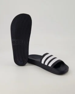 Adilette Shower Pantoletten in Schwarz