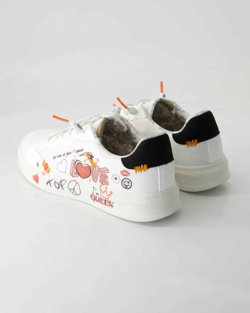 Alexa Love multicolor Sneaker in Weiß