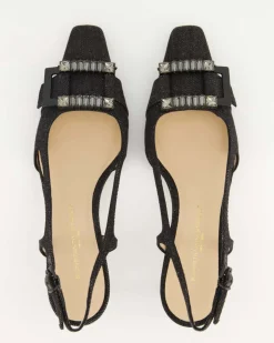 Atena Slingpumps in Schwarz