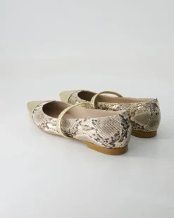 B028 Ballerinas in Gold