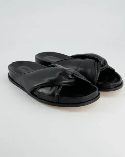 B412 Pantoletten in Schwarz