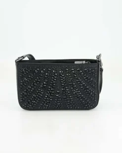 Beauvoir Mini Top Zip Shoulder Handtasche in Schwarz