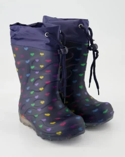 Blinking Hearts Gummistiefel in Blau