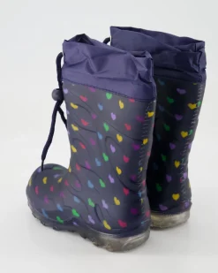 Blinking Hearts Gummistiefel in Blau