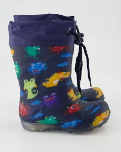 Blinking Monsters Gummistiefel in Blau