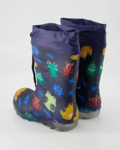 Blinking Monsters Gummistiefel in Blau