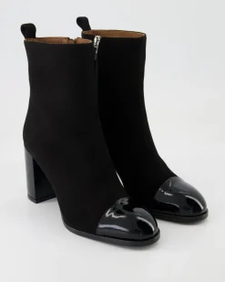 Camoscio Nero / Vernice Nero Stiefeletten in Schwarz
