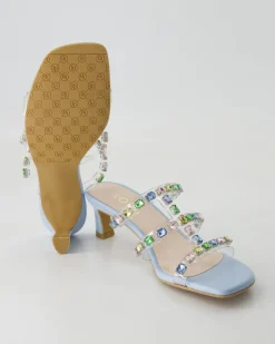 Chelisa Pantoletten in Blau