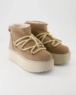 Classic Low Platform Stiefeletten in Beige