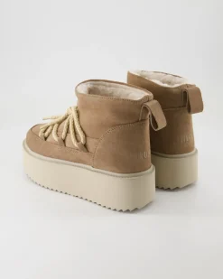 Classic Low Platform Stiefeletten in Beige