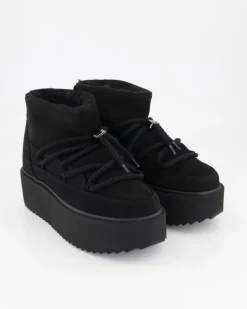 Classic Low Platform Stiefeletten in Schwarz