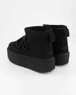 Classic Low Platform Stiefeletten in Schwarz