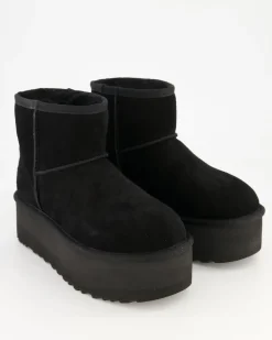 Classic Mini Platform Winterschuhe in Schwarz