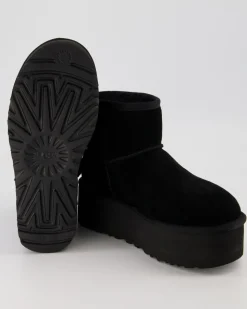 Classic Mini Platform Winterschuhe in Schwarz