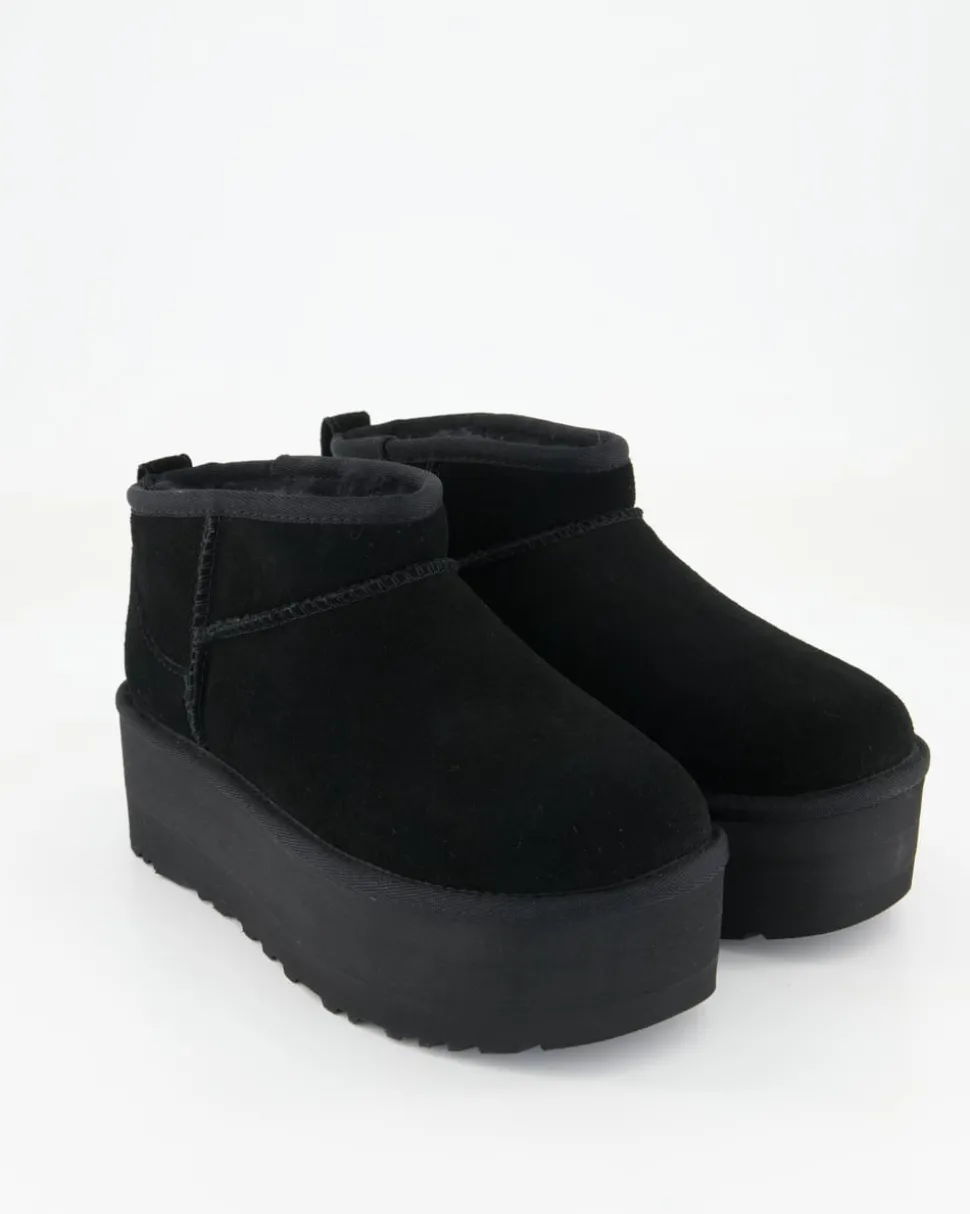 Classic Ultra Mini Platform Winterschuhe in Schwarz
