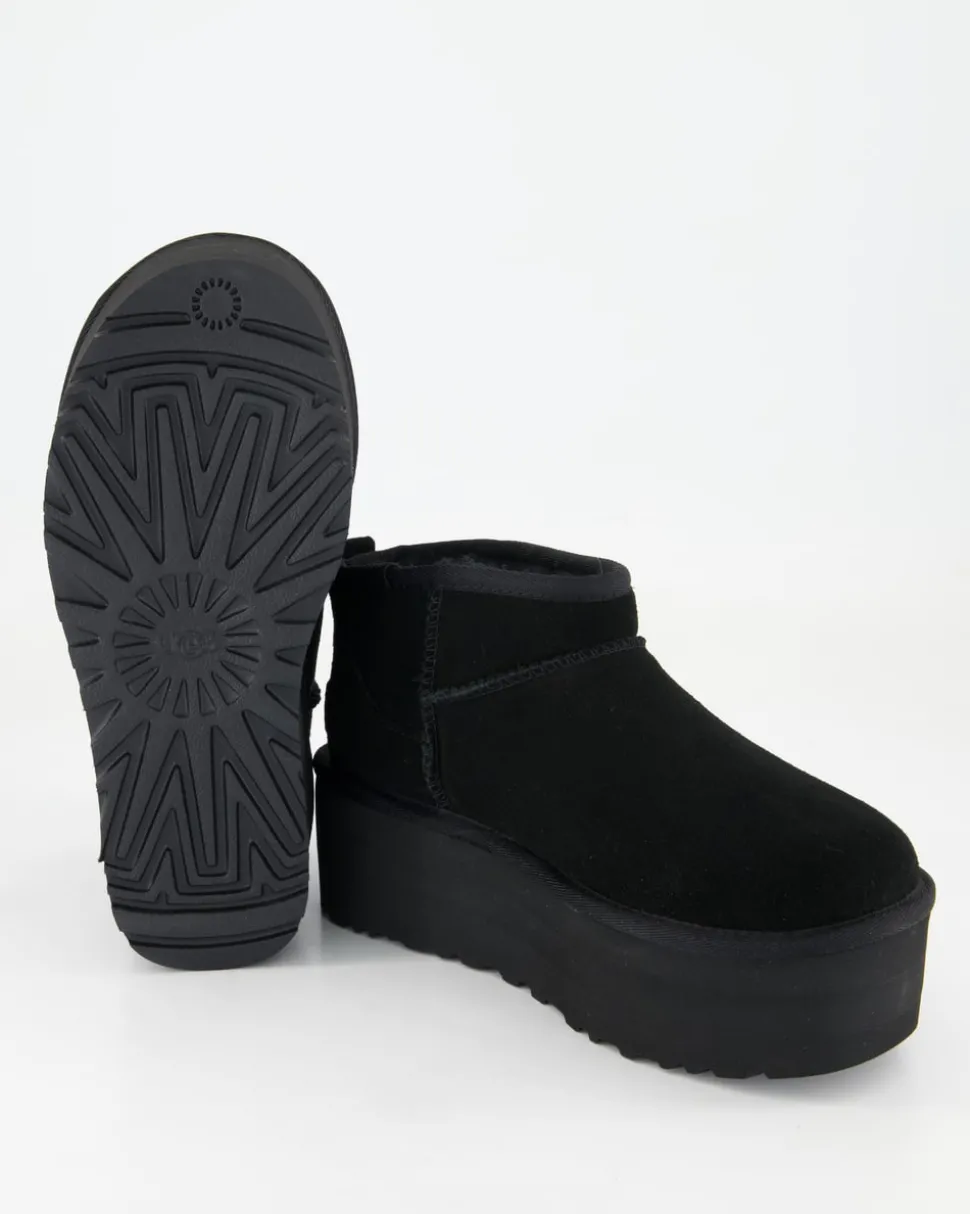 Classic Ultra Mini Platform Winterschuhe in Schwarz