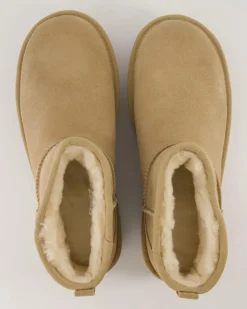 Classic Ultra Mini Platform Winterschuhe in Beige