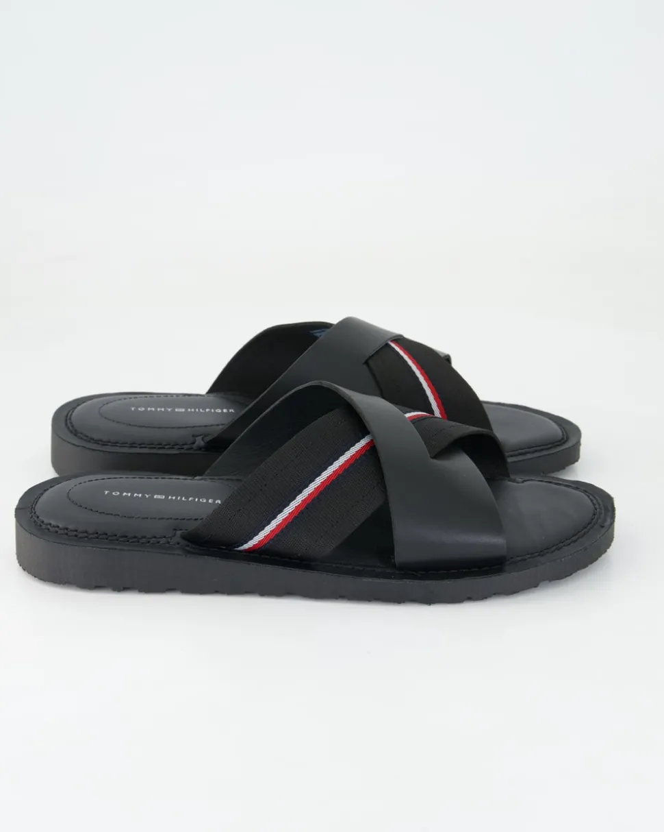 CORE HILFIGER LH CRISS C SANDA Pantoletten in Schwarz