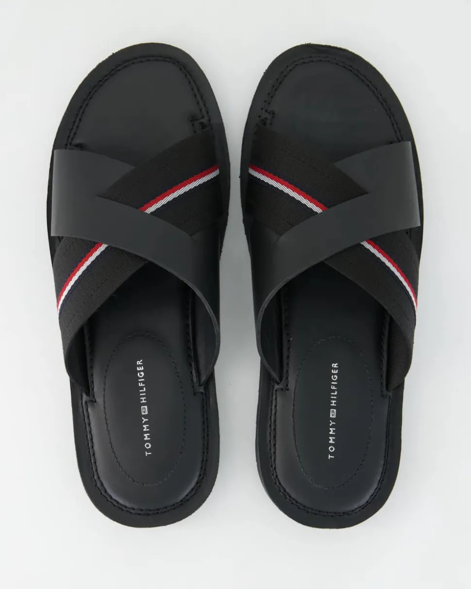 CORE HILFIGER LH CRISS C SANDA Pantoletten in Schwarz