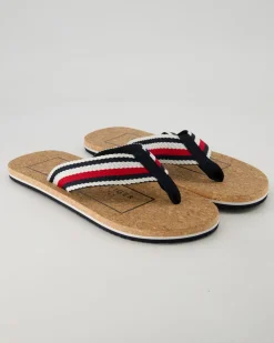 Cork Beach Sandal Zehentrenner in Blau