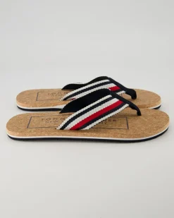 Cork Beach Sandal Zehentrenner in Blau