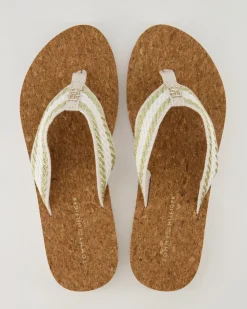 Cork Sandal Zehentrenner in Beige