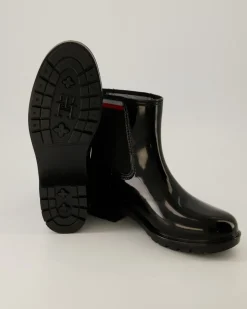Corporate Elastic Rainboot Stiefeletten in Schwarz