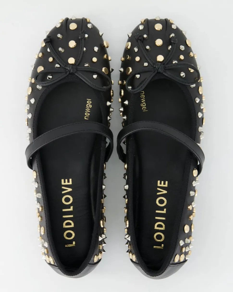 DI5467 Ballerinas in Schwarz