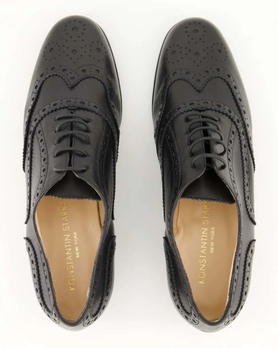 D122M Schnürschuhe in Schwarz