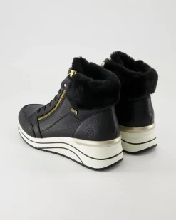 D0T77-02 Stiefeletten in Schwarz