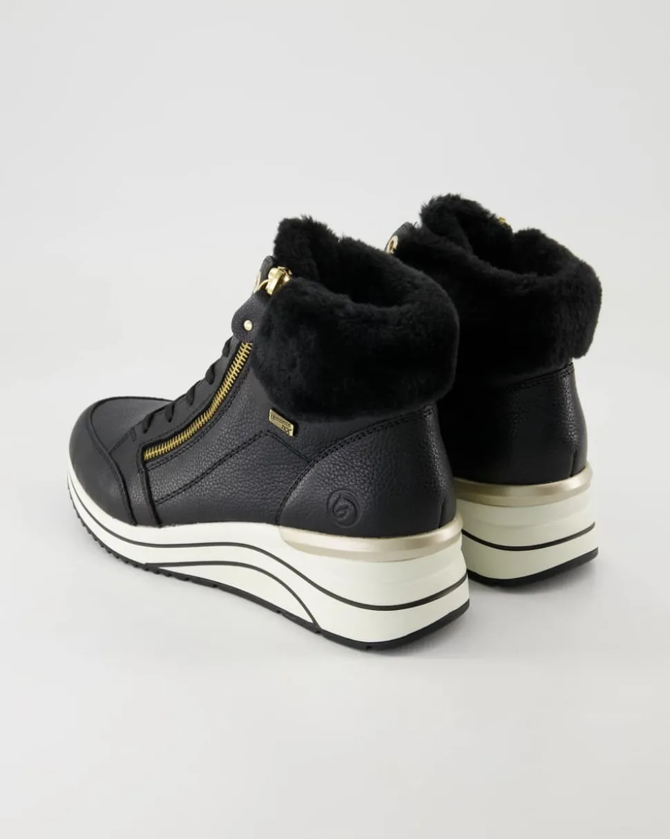 D0T77-02 Stiefeletten in Schwarz