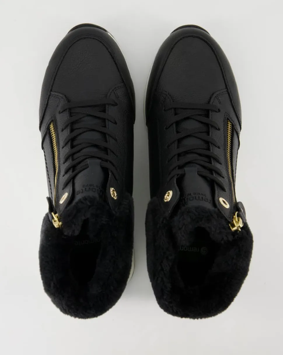 D0T77-02 Stiefeletten in Schwarz