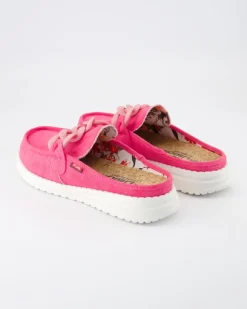 Ella washed Pantoletten in Pink