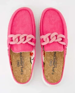 Ella washed Pantoletten in Pink