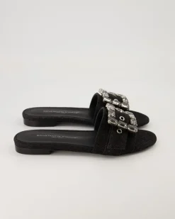 Fade Pantoletten in Schwarz