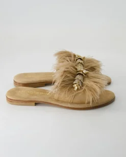FB1114-503 Pantoletten in Beige