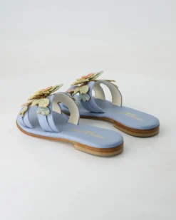 FB1089 Pantoletten in Blau