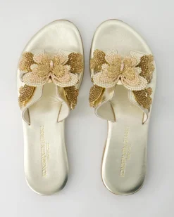 FB1089 Pantoletten in Gold