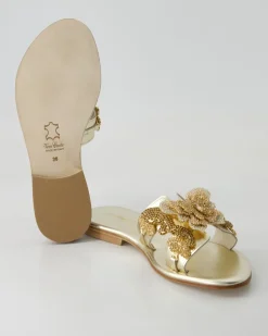FB1089 Pantoletten in Gold