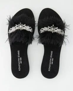 FB1114 Pantoletten in Schwarz