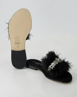 FB1114 Pantoletten in Schwarz