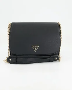 Fedora Flap Shoulder Bag Handtasche in Schwarz