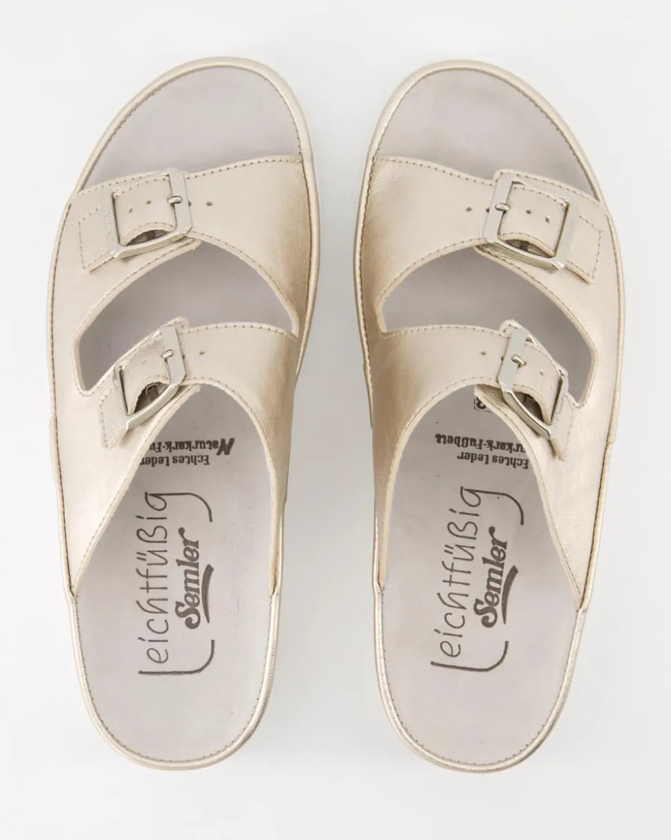 Fiesta Pantoletten in Gold