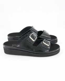 Fiesta Pantoletten in Schwarz