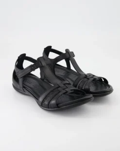 Flash W T Sandal LEA Sandalen in Schwarz